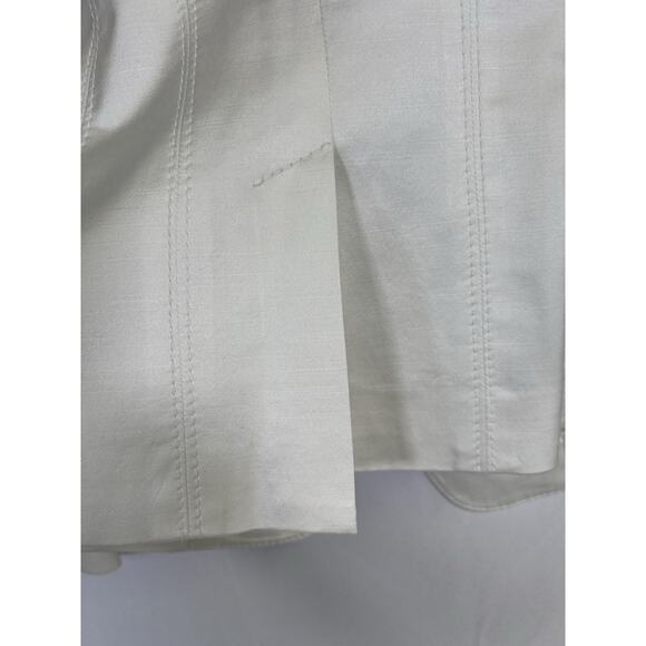 Vintage Y2K 2000s Bebe White Tailored Fitted Blazer Size 2 - Picture 7 of 11